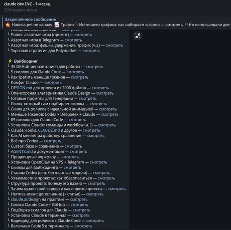 Карта навигации — вайбкодинг